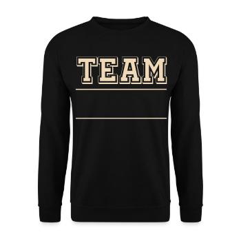 Équipe - Sweat-shirt Unisexe - noir - Devant - Alina (178cm) & Michal (187cm)
