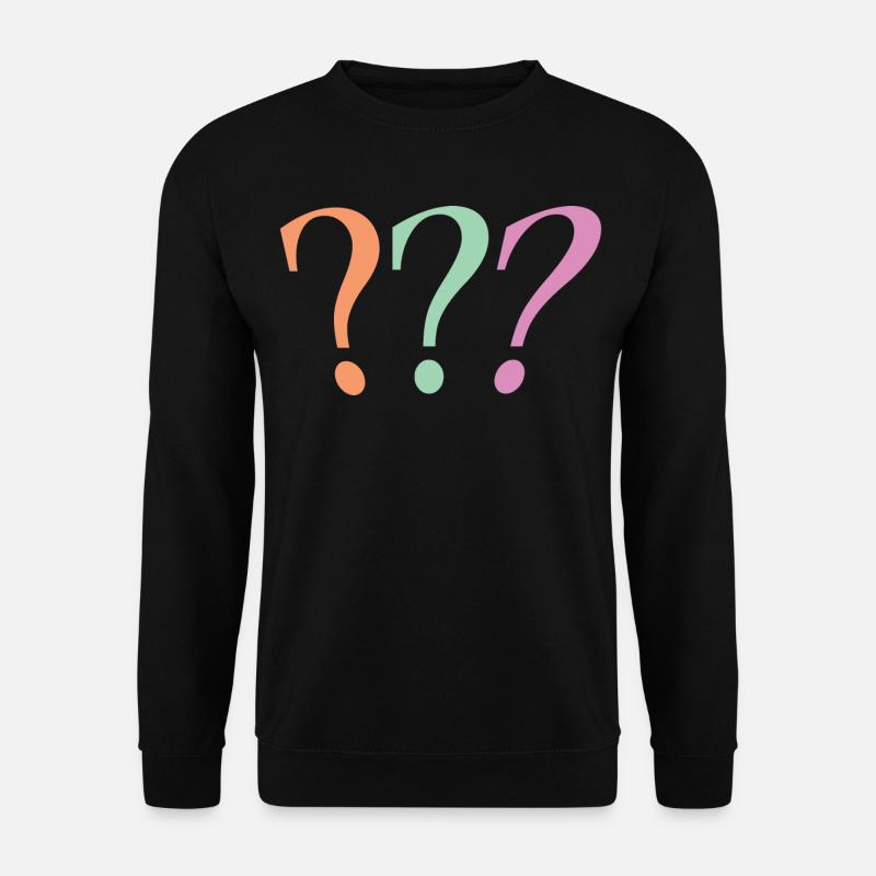 Question mark - Unisex Sweatshirt - black