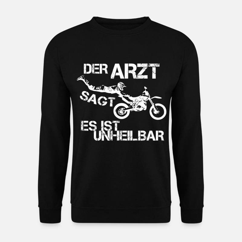 Motocross witzig Geschenk - Unisex Pullover - Schwarz
