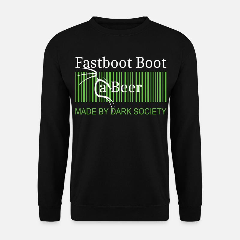 Fastboot Boot a Beer - Unisex Pullover - Schwarz