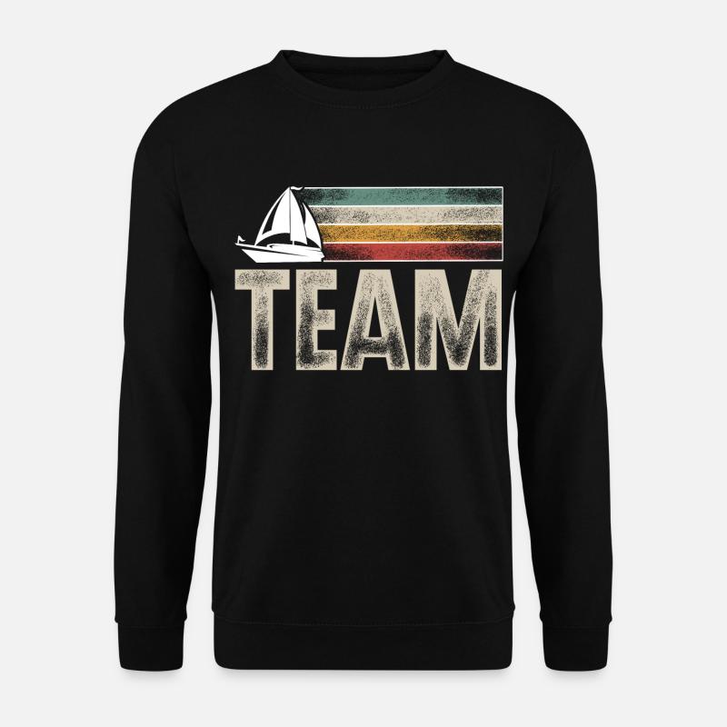 Segeln Segler Segelboot Team Crew - Unisex Pullover - Schwarz