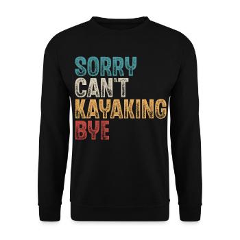 Kayak Kayaker Kayaker - Unisex Sweatshirt - black - Front - Alina (178cm) & Michal (187cm)