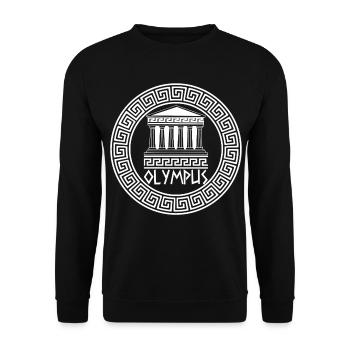 The domain of the gods (white) - Unisex Sweatshirt - black - Front - Alina (178cm) & Michal (187cm)