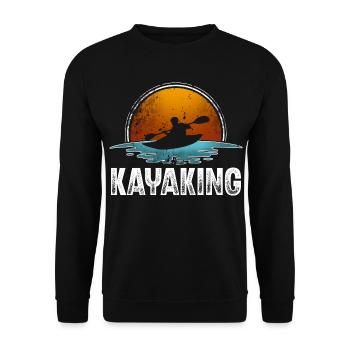 Kayak Kayaker Kayaker - Unisex Sweatshirt - black - Front - Alina (178cm) & Michal (187cm)
