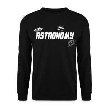 Astronomy - Unisex Sweatshirt - black - Front - Alina (178cm) & Michal (187cm)