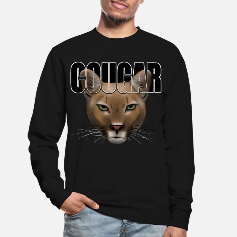 Cougar script R6Z Sweat-shirt Unisexe