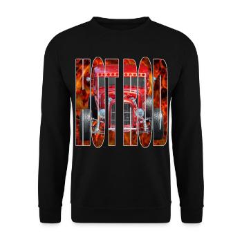 Hot Rod R6Z - Unisex Pullover - Schwarz - Vorne - Alina (178cm) & Michal (187cm)