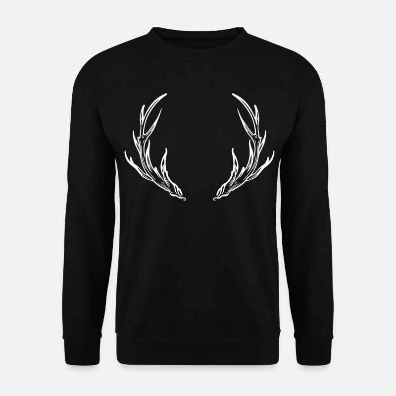 Deer Antlers October-fest Party - Unisex Sweatshirt - black