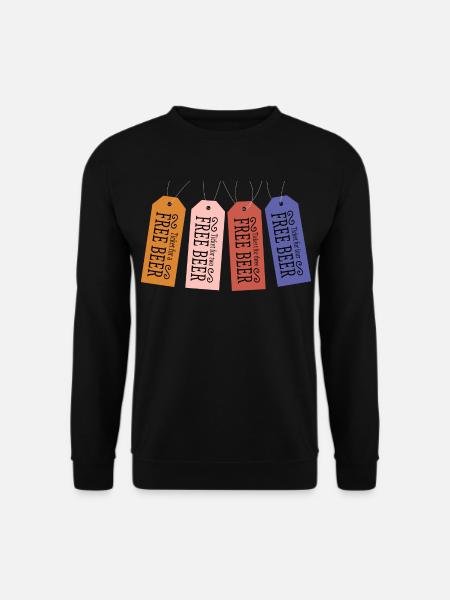 Free Beer Ticket - Unisex Sweatshirt - black
