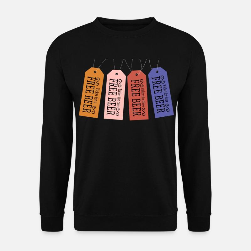 Free Beer Ticket - Unisex Sweatshirt - black