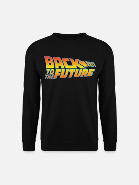 Zurück In Die Zukunft Logo - Unisex Pullover - Schwarz