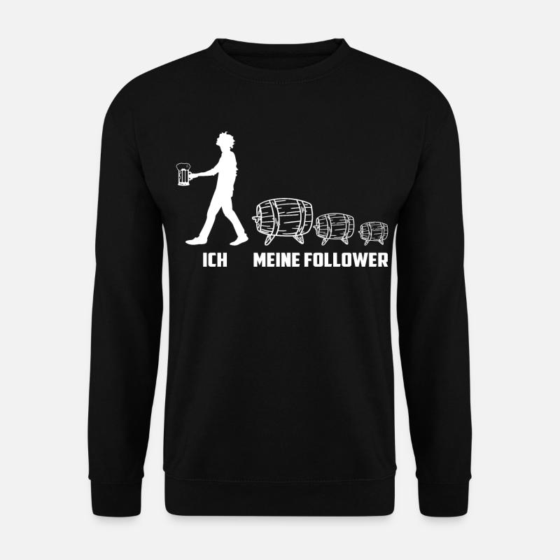 Meine Bierfass Follower - Unisex Pullover - Schwarz