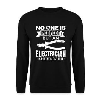 Elektroingenieur Witz - Unisex Pullover - Schwarz - Vorne - Alina (178cm) & Michal (187cm)