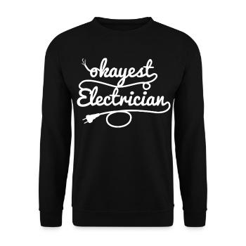 Mediocre electrician - Unisex Sweatshirt - black - Front - Alina (178cm) & Michal (187cm)