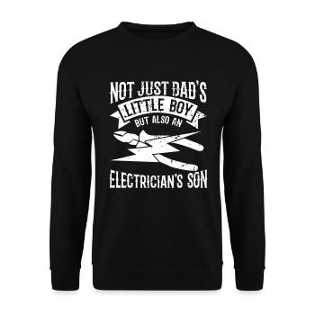 Fils ingénieur électricien - Sweat-shirt Unisexe - noir - Devant - Alina (178cm) & Michal (187cm)