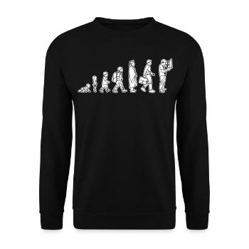 De l’enfant à l’électricien - Sweat-shirt Unisexe - noir - Devant - Alina (178cm) & Michal (187cm)