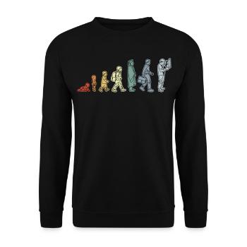 Electrician Life Cycle - Unisex Sweatshirt - black - Front - Alina (178cm) & Michal (187cm)