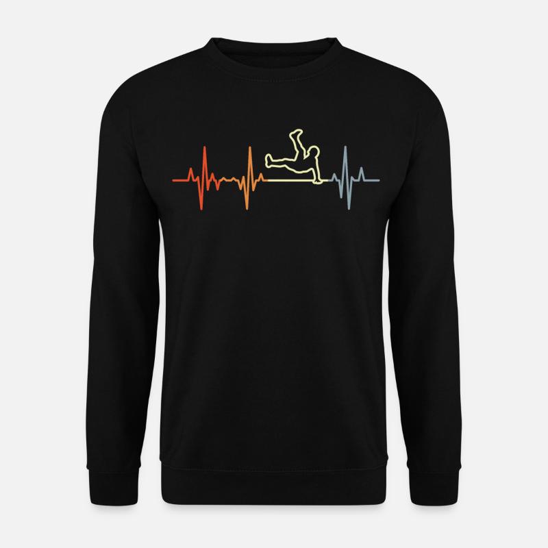 Hip Hop Tanz Herzschlag - Unisex Pullover - Schwarz