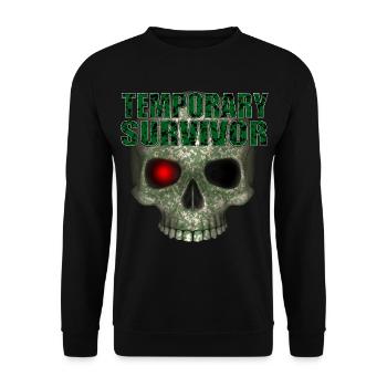 Temporary Survivor Skull R6Z - Unisex Sweatshirt - black - Front - Alina (178cm) & Michal (187cm)