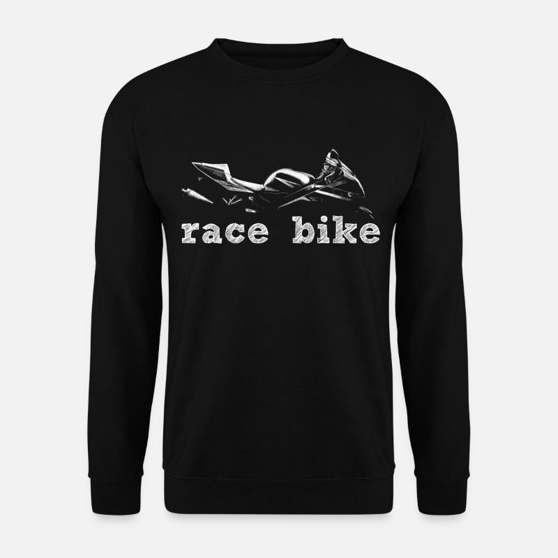Race bike - Unisex Pullover - Schwarz