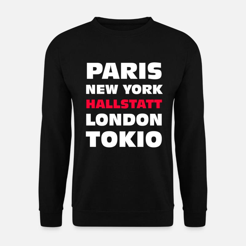 Hallstatt Austria See & Berge - Unisex Pullover - Schwarz