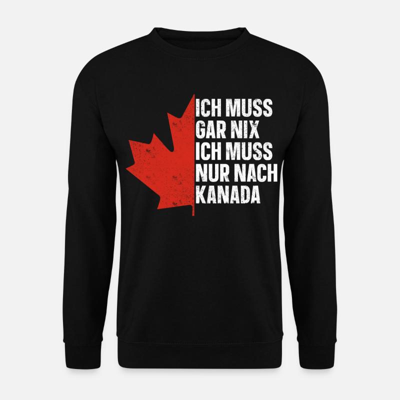Kanada - Unisex Pullover - Schwarz