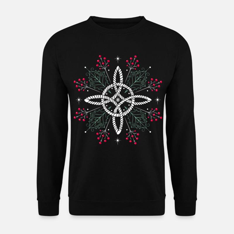 Nœud de sorcière Ilex Holly - Sweat-shirt Unisexe - noir