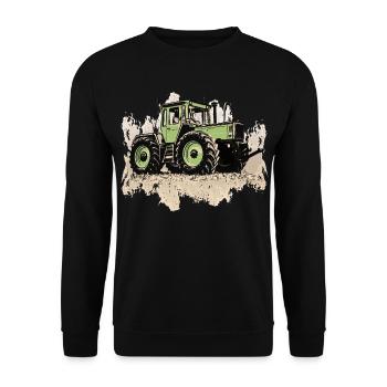 MB trac 1300 turbo | Tracteur - Sweat-shirt Unisexe - noir - Devant - Alina (178cm) & Michal (187cm)