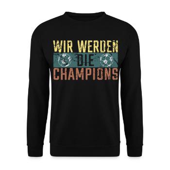 Deutschland Meister 2026 - Unisex Pullover - Schwarz - Vorne - Alina (178cm) & Michal (187cm)