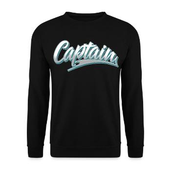 Capitaine Bateau à moteur Voilier Marin - Sweat-shirt Unisexe - noir - Devant - Alina (178cm) & Michal (187cm)