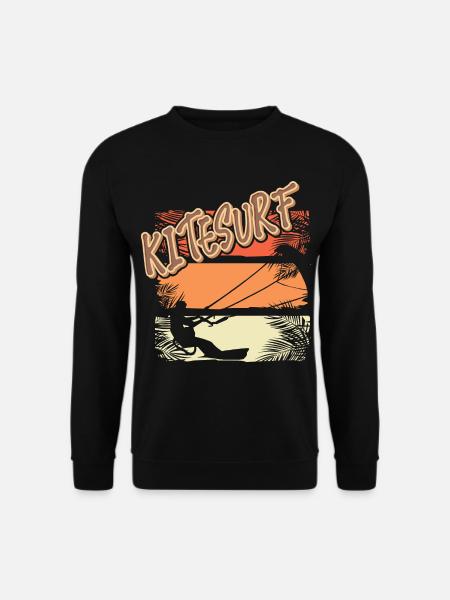 Kitesurfen Kitesurf Kitesurfer Kiteboard - Unisex Sweatshirt - black