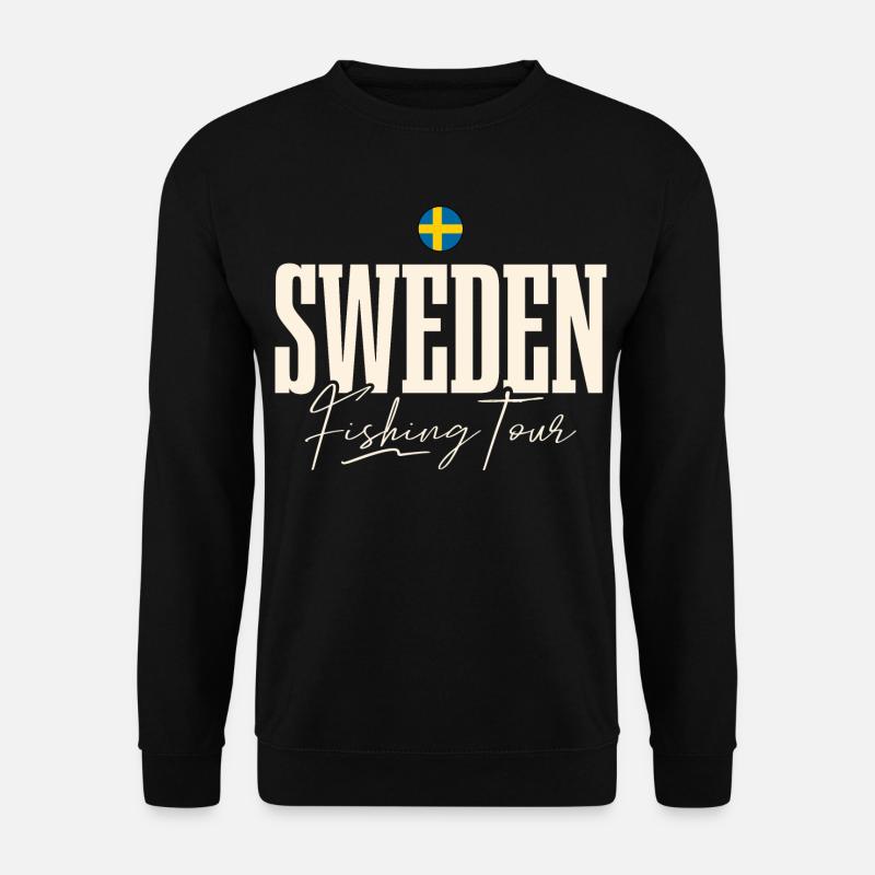 Schweden Angeltour - Unisex Pullover - Schwarz
