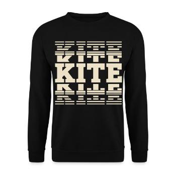 Kitesurfen Kitesurf Kitesurfer Kiteboard - Unisex Pullover - Schwarz - Vorne - Alina (178cm) & Michal (187cm)