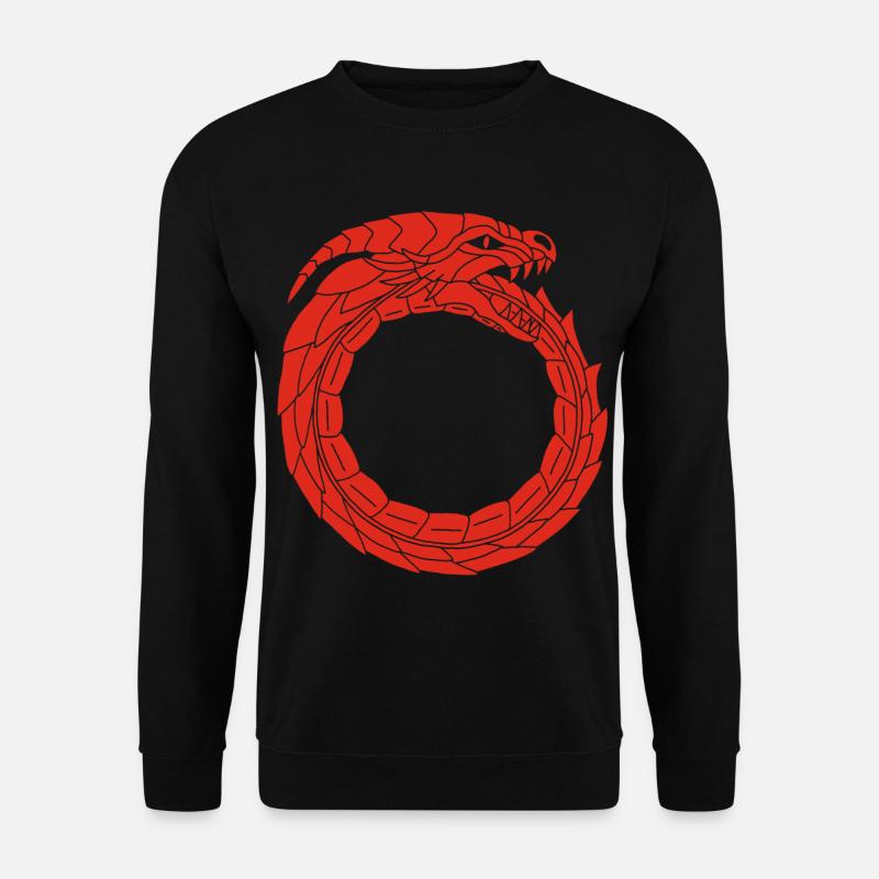 Devouring Red Dragon - Unisex Sweatshirt - black