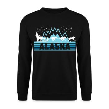 Alaska - Unisex Pullover - Schwarz - Vorne - Alina (178cm) & Michal (187cm)