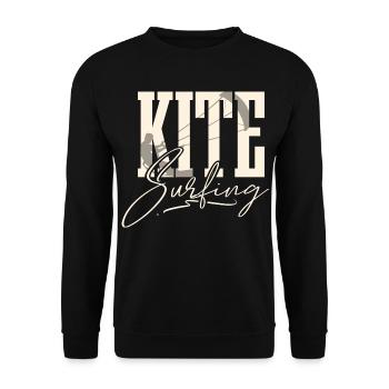 Kitesurfen Kitesurfer Kiteboard Kitesurf - Sweat-shirt Unisexe - noir - Devant - Alina (178cm) & Michal (187cm)