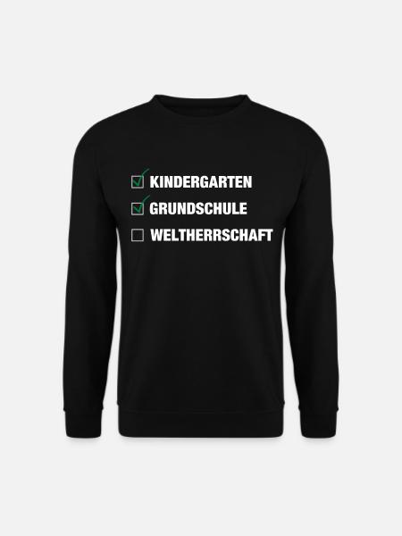 Einschulung | Schulkind 2026 - Weltherrschaft - Unisex Pullover - Schwarz