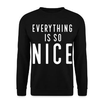 Funny sayings - Unisex Sweatshirt - black - Front - Alina (178cm) & Michal (187cm)