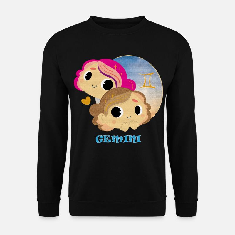 Sternzeichen Zwillinge - Unisex Pullover - Schwarz