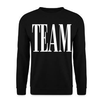 Team - Unisex Pullover - Schwarz - Vorne - Alina (178cm) & Michal (187cm)