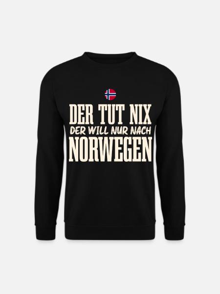 Norwegen - Unisex Pullover - Schwarz
