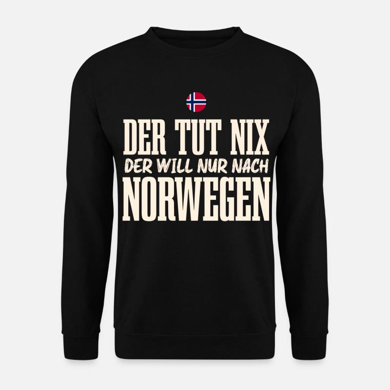 Norwegen - Unisex Pullover - Schwarz