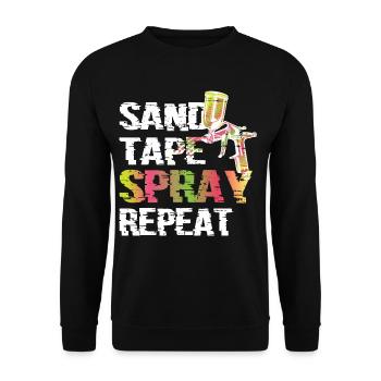 Varnisher - Unisex Sweatshirt - black - Front - Alina (178cm) & Michal (187cm)