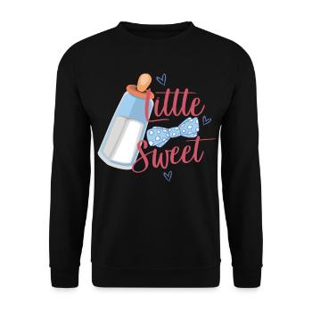 Bébé petit et doux - Sweat-shirt Unisexe - noir - Devant - Alina (178cm) & Michal (187cm)