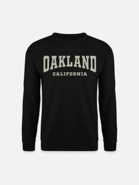 Oakland California Typography Tee - Unisex Sweatshirt - black