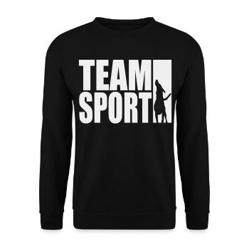 TeamSport Motif Dog Sport IGP Shirt - Unisex Sweatshirt - black - Front - Alina (178cm) & Michal (187cm)
