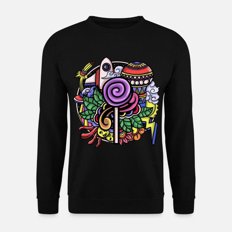 Hippie - Unisex Pullover - Schwarz