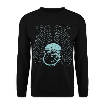 Le monstre qui est en toi - Sweat-shirt Unisexe - noir - Devant - Alina (178cm) & Michal (187cm)