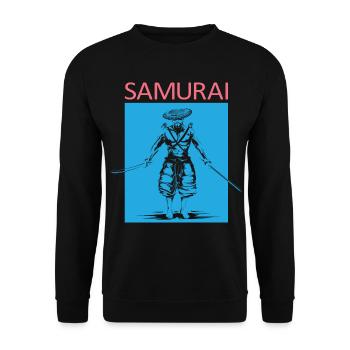 Symbole de samouraï Icône du logo Illustration Graphique - Sweat-shirt Unisexe - noir - Devant - Alina (178cm) & Michal (187cm)