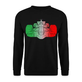 Italien Rennwagen - Unisex Pullover - Schwarz - Vorne - Alina (178cm) & Michal (187cm)